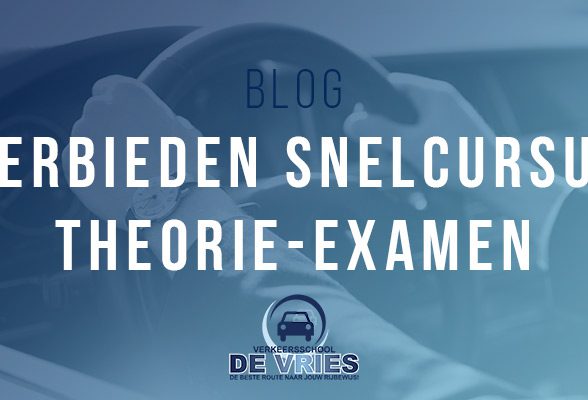 Verbieden van de snelcursus theorie-examen