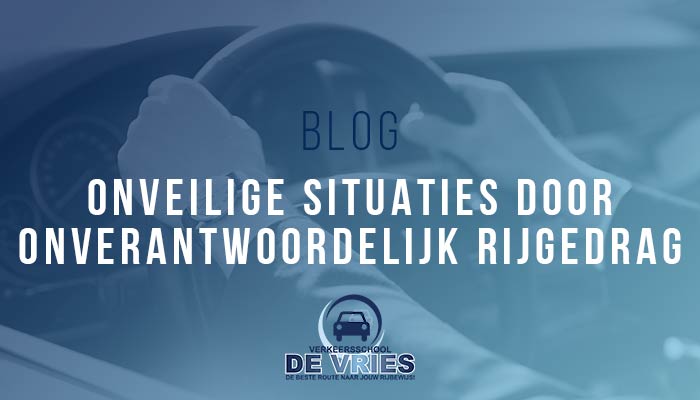 Onverantwoordelijk rijgedrag in het verkeer veroorzaakt onveilige situaties