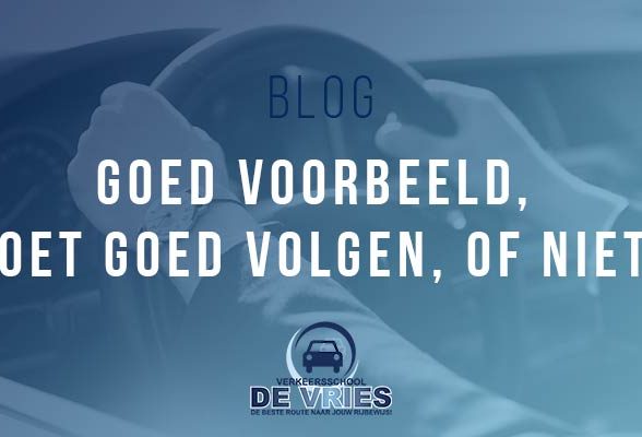 Goed voorbeeld, doet goed volgen, of niet?