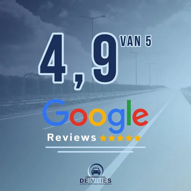 Wist je dat Verkeerschool De Vries bij Google Reviews gemiddeld een 4,9 (van 5) krijgt? Honderd leerlingen hebben reeds een review geplaatst en daar zijn we natuurlijk enorm trots op!

Ontdek de rijschoolervaring van andere leerlingen en deel de jouw via: http://g.page/verkeersschooldevries/review

#rijles #rijbewijs #rijopleiding #rijopleidingen #rijlessen #autorijles #autorijschool #rijschool #verkeersschool #auto #autos #rismethode #denhaag #zoetermeer #rijswijk #leidschendam #voorburg #delft #scheveningen #autisme #adhd #wrm #wrmbijscholing