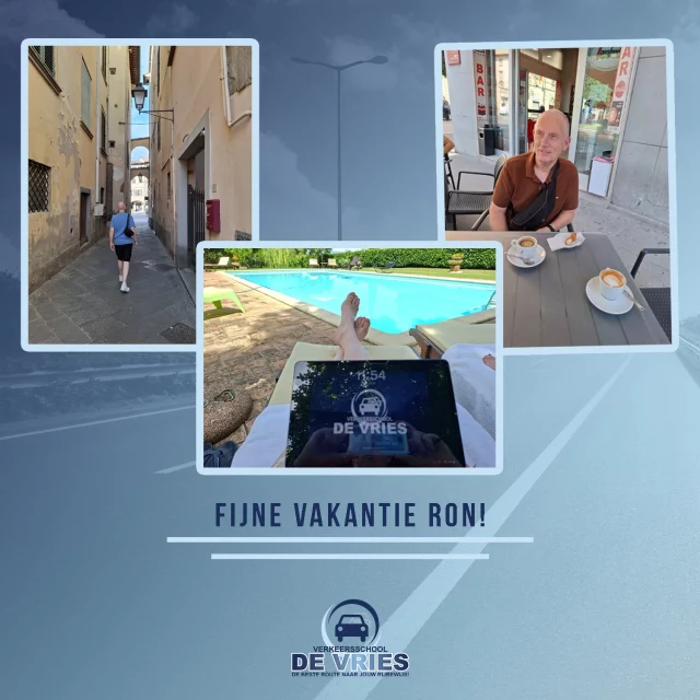 Onze Ron is momenteel heerlijk aan het rondreizen door Italië! Vanaf maandag 11 augustus hervat hij de rijlessen weer. Geniet nog van je vakantie, Ron!

#rijles #rijbewijs #rijopleiding #rijopleidingen #rijlessen #autorijles #autorijschool #rijschool #verkeersschool #auto #autos #rismethode #denhaag #zoetermeer #rijswijk #leidschendam #voorburg #delft #scheveningen #autisme #adhd #wrm #wrmbijscholing