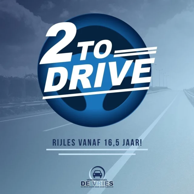 𝗔𝗟 𝗠𝗘𝗧 𝟭𝟳 𝗝𝗔𝗔𝗥 𝗝𝗘 𝗥𝗜𝗝𝗕𝗘𝗪𝗜𝗝𝗦 𝗜𝗡 𝗕𝗘𝗭𝗜𝗧?

Met 2toDrive kun je vervroegd je rijbewijs halen en onder begeleiding van een coach rijervaring opdoen. Op deze pagina vind je alle stappen van 2toDrive op een rij. Je kunt hier terecht voor alle informatie, zoals het aanmelden van een coach of het aanvragen van een begeleiderspas. Ook geven we je bij iedere stap tips. Zo weten we zeker dat jij én je coach goed voorbereid de weg op gaan.

Lees meer hierover op de website van 2toDrive: https://2todrive.nl/

#rijles #rijbewijs #rijopleiding #rijopleidingen #rijlessen #autorijles #autorijschool #rijschool #verkeersschool #auto #autos #rismethode #denhaag #zoetermeer #rijswijk #leidschendam #voorburg #delft #scheveningen #autisme #adhd