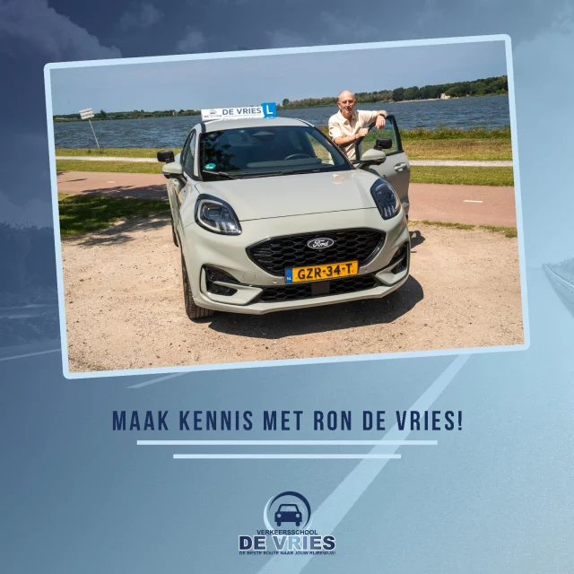 𝑴𝒂𝒂𝒌 𝒌𝒆𝒏𝒏𝒊𝒔 𝒎𝒆𝒕 𝑹𝒐𝒏 𝒅𝒆 𝑽𝒓𝒊𝒆𝒔!

Hallo! Mijn naam is Ron de Vries, eigenaar van Verkeersschool De Vries. Rond m’n 25e wilde ik al heel graag rijinstructeur worden, maar het liep iets anders. Ik ben na mijn militaire dienstplicht gaan werken in de beveiliging en in die branche heb ik mij verder ontwikkeld. In totaal heb ik 32 jaar in de beveiliging, de handhaving en het gevangeniswezen gewerkt. De laatste 25 jaar ben ik werkzaam geweest in diverse leidinggevende functies.

In 2015 heb ik dan toch nog de stap gemaakt naar het vak van de rijinstructie. Ik neem een behoorlijke rugzak aan mensenkennis mee en dat komt goed van pas tijdens de rijlessen. Ik kan genieten van de ontwikkeling die een beginnend bestuurder bij mij in de auto doormaakt. Je ziet iemand groeien van niets naar iets en dat maakt mijn vak zo mooi.

#rijles #rijbewijs #rijopleiding #rijopleidingen #rijlessen #autorijles #autorijschool #rijschool #verkeersschool #auto #autos #rismethode #denhaag #zoetermeer #rijswijk #leidschendam #voorburg #delft #scheveningen #autisme #adhd #wrm #wrmbijscholing