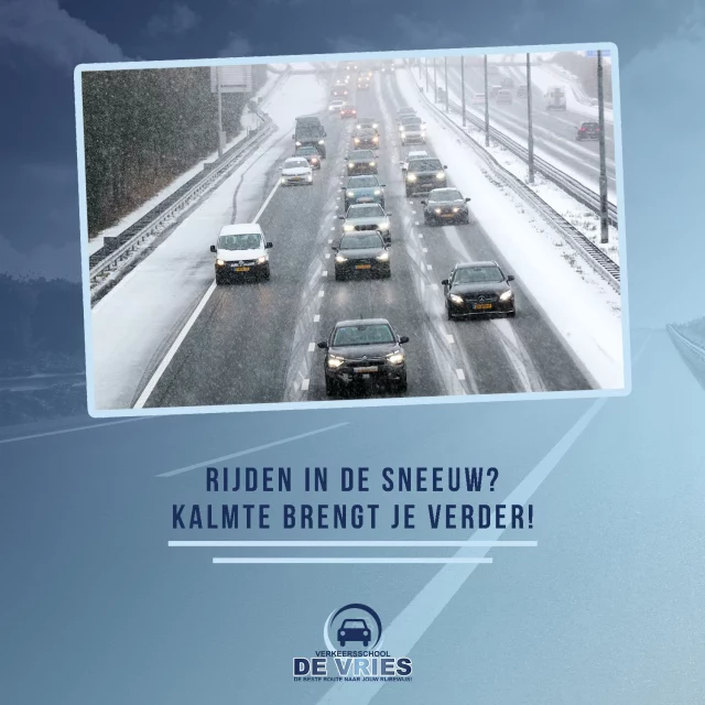 𝑹𝒊𝒋𝒅𝒆𝒏 𝒊𝒏 𝒅𝒆 𝒔𝒏𝒆𝒆𝒖𝒘? 𝑲𝒂𝒍𝒎𝒕𝒆 𝒃𝒓𝒆𝒏𝒈𝒕 𝒋𝒆 𝒗𝒆𝒓𝒅𝒆𝒓!

Sneeuw maakt alles mooier, behalve je remweg. Bij Verkeersschool De Vries draait het daarom om controle: rustig optrekken, meer afstand dan je gewend bent en altijd vooruit blijven kijken. Geen snelle bewegingen, geen onnodige risico’s. Laat de auto doen wat hij kan doen. Twijfel je of rijden verstandig is? Dan is dat vaak al je antwoord. En moet je toch de weg op, dan zorgen wij dat je dat veilig, slim en met vertrouwen doet.

Meer informatie? www.verkeersschooldevries.nl

#rijles #rijbewijs #rijopleiding #rijopleidingen #rijlessen #autorijles #autorijschool #rijschool #verkeersschool #auto #autos #rismethode #denhaag #zoetermeer #rijswijk #leidschendam #voorburg #delft #scheveningen #autisme #adhd