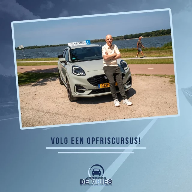 𝑽𝒐𝒍𝒈 𝒆𝒆𝒏 𝒐𝒑𝒇𝒓𝒊𝒔𝒄𝒖𝒓𝒔𝒖𝒔 𝒃𝒊𝒋 𝑽𝒆𝒓𝒌𝒆𝒆𝒓𝒔𝒔𝒄𝒉𝒐𝒐𝒍 𝑫𝒆 𝑽𝒓𝒊𝒆𝒔!

U hebt al een aantal jaren uw rijbewijs maar veel gereden heeft u niet of u durft niet meer. Onze verkeersschool is gespecialiseerd in het geven van opfriscursussen.

Samen met de instructeur wordt gekeken wat voor u lastig is in het verkeer en wat mogelijk de oorzaak is. De cursus wordt helemaal afgestemd op uw behoefte en u bepaalt het aantal lessen. Ons doel is om u weer plezier te geven in het autorijden.

Verder is de opfriscursus geschikt voor degenen die:
• De snelweg niet meer op durven
• De verkeersregels willen opfrissen
• Moeite hebben met parkeren
• Begeleiders van een 2toDrive-jongere
• Niet vaak met een schakelauto rijden

#rijles #rijbewijs #rijopleiding #rijopleidingen #rijlessen #autorijles #autorijschool #rijschool #verkeersschool #auto #autos #rismethode #denhaag #zoetermeer #rijswijk #leidschendam #voorburg #delft #scheveningen #autisme #adhd