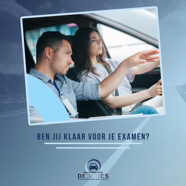 Waarop let de examinator? Tijdens het rijexamen beoordeelt de examinator of je veilig en zelfstandig rijdt. En of je voldoende rekening houdt met andere weggebruikers.

De examinator kijkt onder meer naar:

👉 beheersing van de auto
👉 kijkgedrag
👉 voorrang geven
👉 afstand houden
👉 snelheid
👉 besluitvaardig rijden
👉 belangen andere weggebruikers

Ben jij klaar voor je examen?

Bron: CBR

#rijles #rijbewijs #rijopleiding #rijopleidingen #rijlessen #autorijles #autorijschool #rijschool #verkeersschool #auto #autos #rismethode #denhaag #zoetermeer #rijswijk #leidschendam #voorburg #delft #scheveningen #autisme #adhd