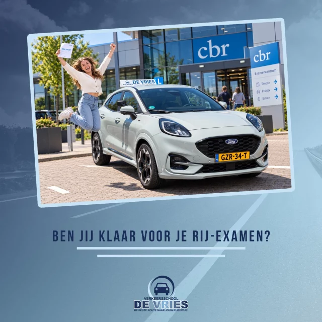 𝑩𝒆𝒏 𝒋𝒊𝒋 𝒌𝒍𝒂𝒂𝒓 𝒗𝒐𝒐𝒓 𝒋𝒆 𝒓𝒊𝒋-𝒆𝒙𝒂𝒎𝒆𝒏?

Waarop let de examinator? Tijdens het rijexamen beoordeelt de examinator of je veilig en zelfstandig rijdt. En of je voldoende rekening houdt met andere weggebruikers. De examinator kijkt onder meer naar:

👉 beheersing van de auto
👉 kijkgedrag
👉 voorrang geven
👉 afstand houden
👉 snelheid
👉 besluitvaardig rijden
👉 belangen andere weggebruikers

Bron: CBR

#rijles #rijbewijs #rijopleiding #rijopleidingen #rijlessen #autorijles #autorijschool #rijschool #verkeersschool #auto #autos #rismethode #denhaag #zoetermeer #rijswijk #leidschendam #voorburg #delft #scheveningen #autisme #adhd